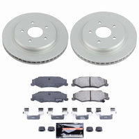 Power Stop 04-09 Cadillac XLR Rear Z23 Coated Brake Kit