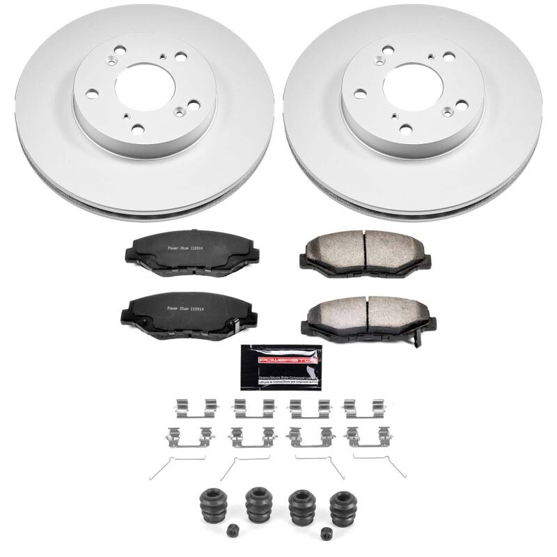 Power Stop 14-15 Acura ILX Front Z36 Coated Truck & Tow Brake Kit