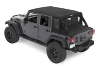 Bestop 07-18 Jeep Wrangler JK 4-Door Halftop Conversion Kit (Premium Black Twill)
