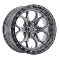 Weld 17x9 Ledge 6 6x135  ET-12 BS 4.50 Satin GUN / Satin BLK Ring 87.1