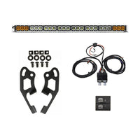 Cali Raised Sherpa Roof Rack Dual Funct. Light Bar & Mount Brckt Kit w/ Wire Harness & Square Switch
