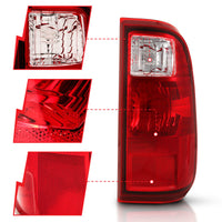 ANZO 2008-2016 Ford F-250 Taillight Red/Clear Lens (OE Replacement