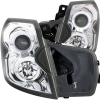 ANZO 2003-2007 Cadillac CTS Projector Headlights w/ Halo Chrome