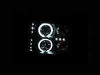 ANZO 2007-2013 GMC Sierra 1500 Projector Headlights w/ Halo Black