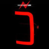 ANZO 2001-2011 Ford  Ranger LED Tail Lights w/ Light Bar Black Housing Clear Lens