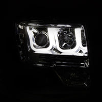 ANZO 2009-2014 Ford F-150 Projector Headlights w/ U-Bar Chrome