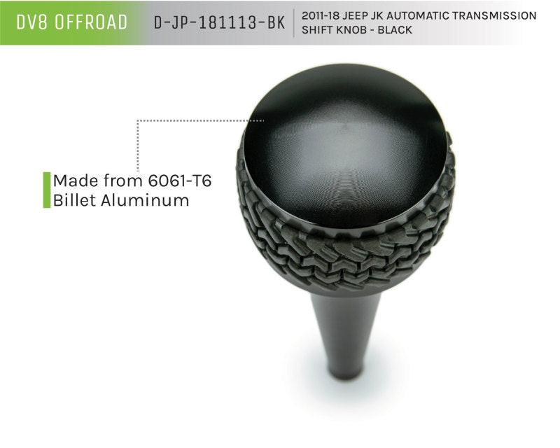 DV8 Offroad 20112018 Jeep JK Shift Knob Automatic Black