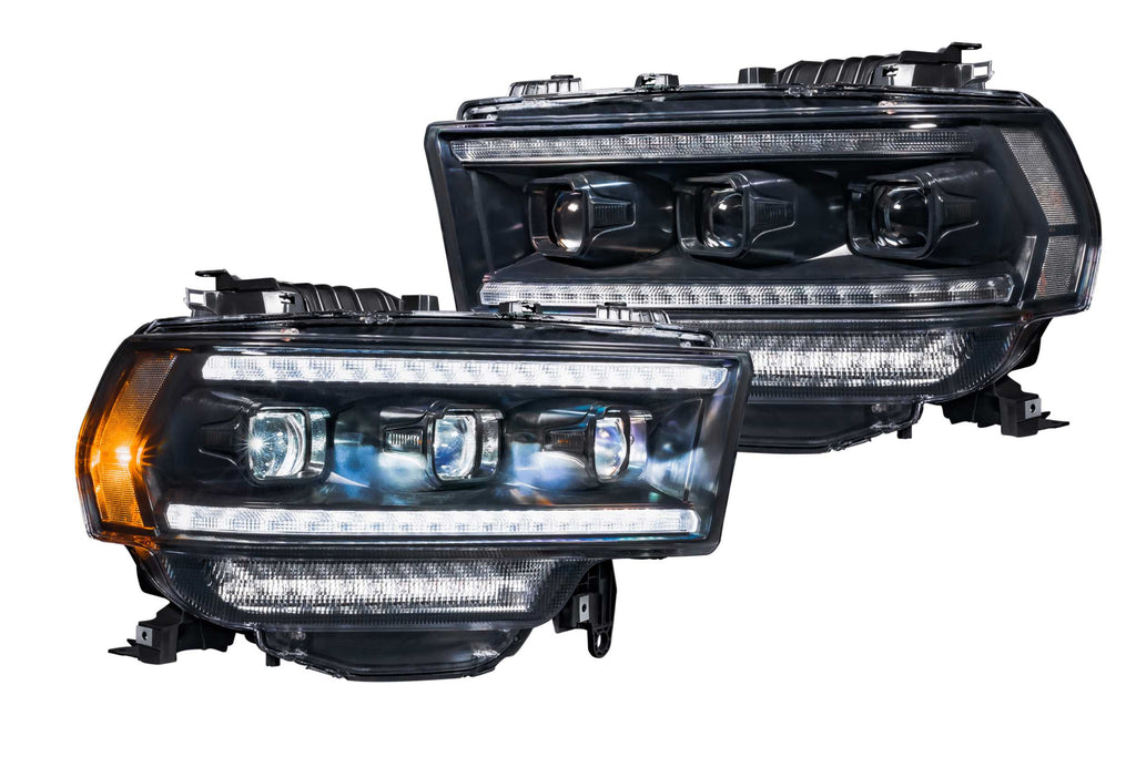 XB LED HEADS: DODGE RAM (19+ HD) (SET / BLACK)