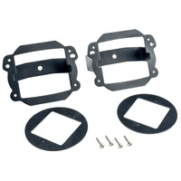 Oracle Jeep JK Fog Light to Cube Light Conversion Mount Brackets (Pair) w/ Bezel