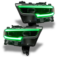 Oracle 19-21 RAM 1500 Projector LED Headlight DRL Kit - RGBW+A w/ RF Controller