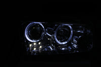 ANZO 2006-2010 Dodge Charger Projector Headlights w/ Halo Chrome