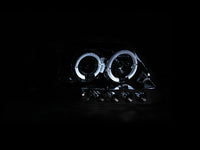 ANZO 1997.5-2003 Ford F-150 Projector Headlights w/ Halo and LED Chrome 1pc