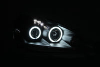 ANZO 2005-2006 Acura RSX Projector Headlights w/ Halo Black