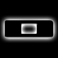 ORACLE Lighting Universal Illuminated LED Letter Badges - Matte Blk Surface Finish - D