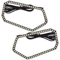 Oracle 08-19 Polaris RZR 570/800/900 Dynamic RGB+W Headlight Halo Kit - - Dynamic