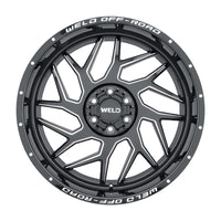 Weld Off-Road W117 20X10 Fulcrum 5X139.7 5X150 ET13 BS6.00 Gloss Black MIL 110.2