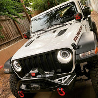 Oracle Jeep JL/Gladiator JT Oculus Bi-LED Projector Headlights - Amber/White Switchback