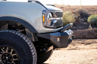 DV8 Offroad 2021+ Ford Bronco Front Bumper Winch Capable w/ Optional Bull Bar/Aux Light Opening