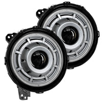 Oracle Oculus Bi-LED Projector Headlights for Jeep JL/Gladiator JT Satin Silver 5500K