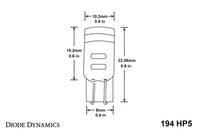 194 LED Bulb HP5 LED Amber Set of 12 Diode Dynamics