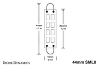 44mm SML8 LED Bulb Cool White Single Diode Dynamics