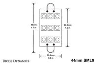 44mm SML9 LED Bulb Red Single Diode Dynamics