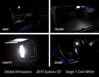2015-2019 Subaru WRX Interior Light Kit Stage 1 Blue Diode Dynamics