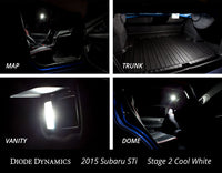 2015-2019 Subaru WRX Interior Light Kit Stage 1 Blue Diode Dynamics