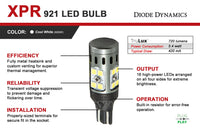 921 XPR LED Bulb Cool White Four Diode Dynamics