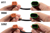9006 DT 2-Pin Adapter Pair Diode Dynamics