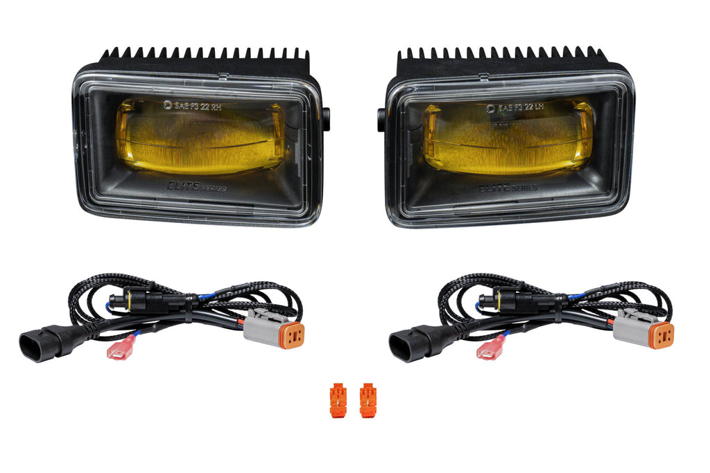 Elite Foglamp Type F2 Yellow Pair Diode Dynamics
