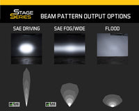 Raptor 2017 Stage Series Fog Kit 12 White Wide Diode Dynamics