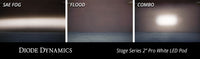 Stage Series 2 Inch LED Pod, Sport White Fog Flush ABL Each