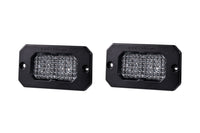 Stage Series 2 Inch LED Pod, Sport White Flood Flush RBL Each