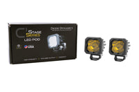 Stage Series C1 LED Pod Sport Yellow Flood Standard ABL Pair Diode Dynamics