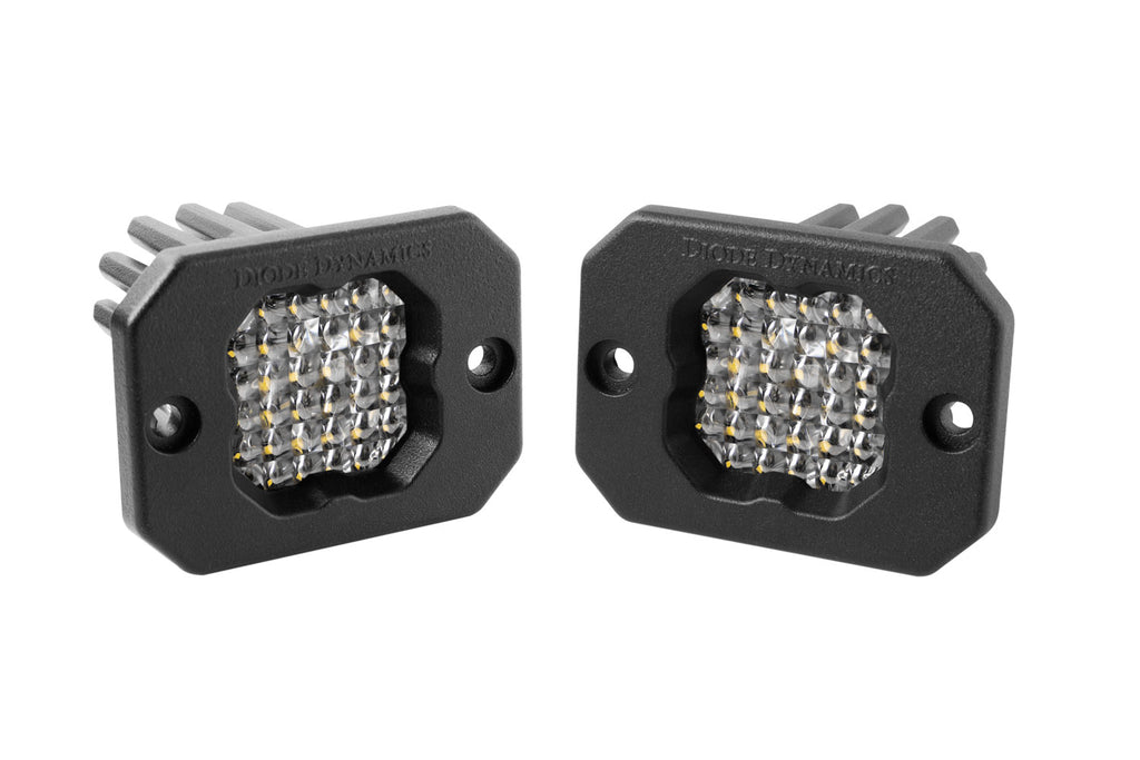Stage Series C1 LED Pod Sport White Flood Flush RBL Pair Diode Dynamics