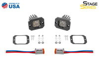 Stage Series C1 LED Pod Pro White Flood Flush RBL Pair Diode Dynamics