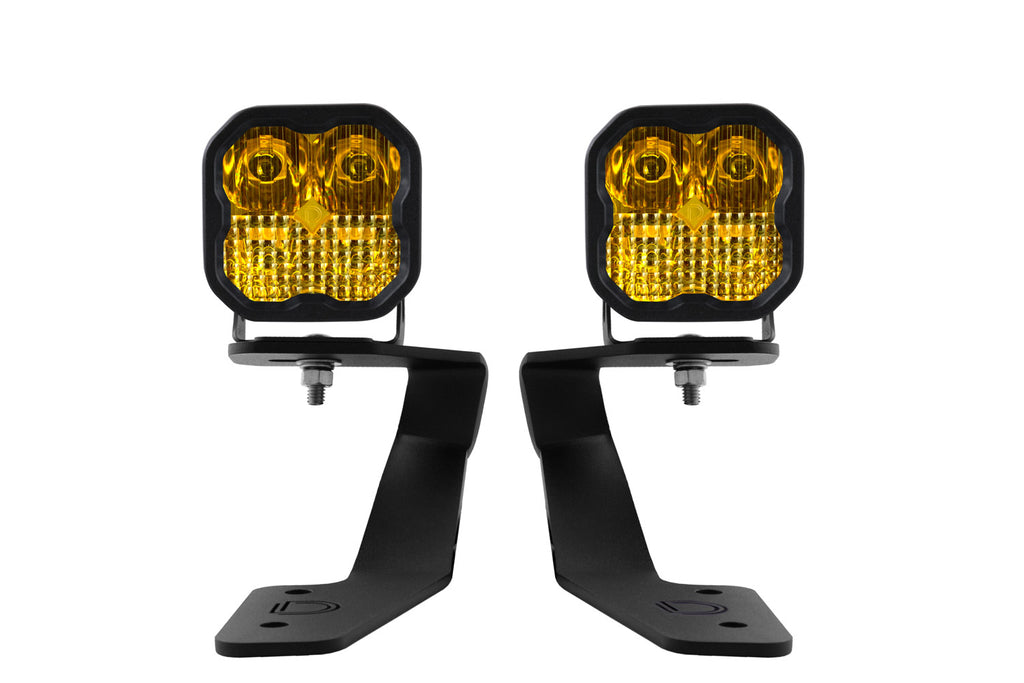 SS3 LED Ditch Light Kit for 2018-2021 Subaru Crosstrek, Sport Yellow Combo Diode Dynamics