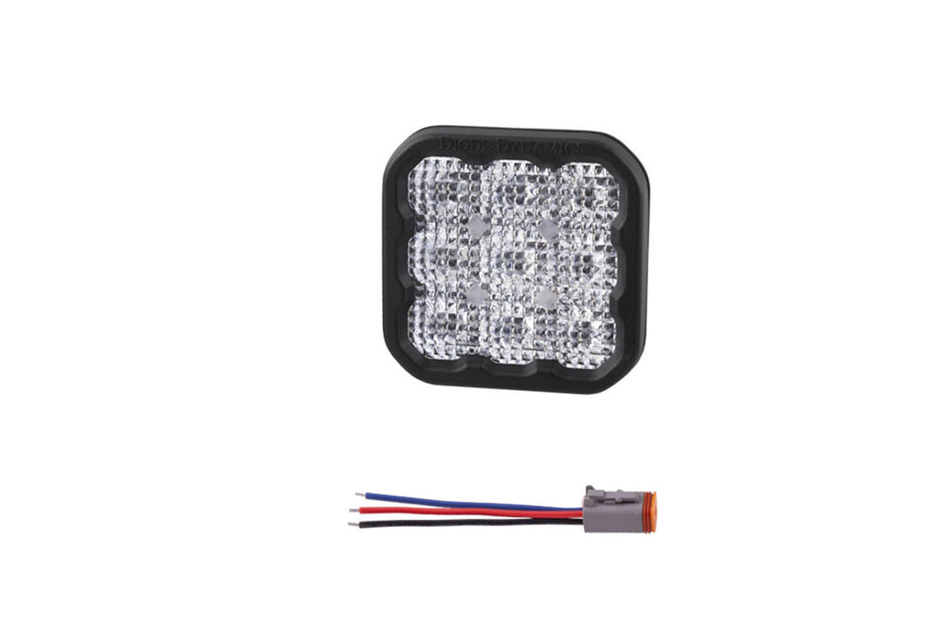 SS5 LED Pod Pro White Flood No Brackets Single Diode Dynamics