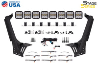 Stage Series Windshield Bracket Kit for 2018-Present Jeep Wrangler JL Diode Dynamics