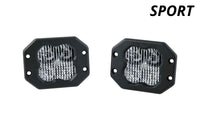 SS3 Sport ABL White SAE Driving Flush Pair Diode Dynamics