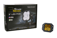 SS3 Sport ABL Yellow SAE Fog Flush Single Diode Dynamics
