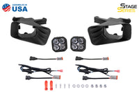SS3 Sport Type Ram Horiz Kit ABL Yellow SAE Fog Diode Dynamics