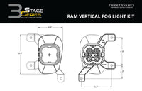SS3 Max Type Ram Vert Kit ABL Yellow SAE Fog Diode Dynamics
