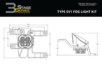 SS3 Max Type SV1 Kit ABL Yellow SAE Fog Diode Dynamics