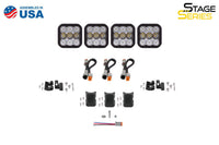 SS5 Pro Universal CrossLink 4-Pod Lightbar White Combo Diode Dynamics