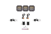 SS5 Pro Universal CrossLink 3-Pod Lightbar White Driving Diode Dynamics