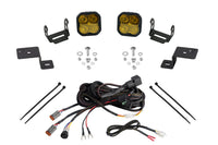 Stage Series Backlit Ditch Light Kit for 2021-2022 Ford F-150, SS3 Pro Yellow Combo Diode Dynamics