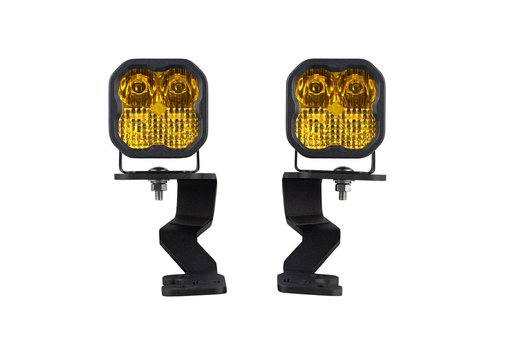 Stage Series Ditch Light Kit for 2022 Toyota Tundra SS3 Sport Diode Dymanics Yellow Combo Diode Dymanics