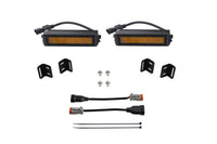 SS6 LED Fog Light Kit for 2022 Toyota Tundra Amber Wide Diode Dymanics